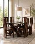 D011 Crossline Dining Table