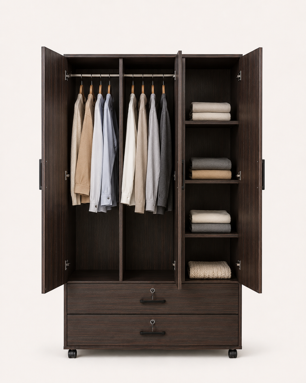 W011 Verona 3-Door Wardrobe