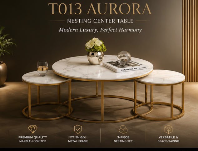 T013 Aurora Nesting Center Table